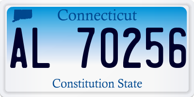 CT license plate AL70256