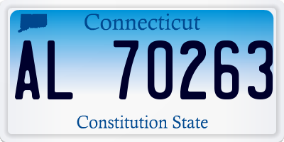 CT license plate AL70263