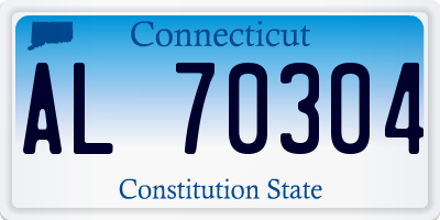 CT license plate AL70304