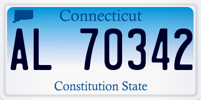 CT license plate AL70342