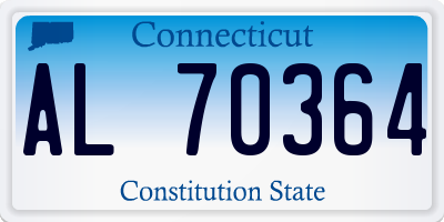 CT license plate AL70364