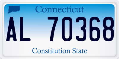 CT license plate AL70368