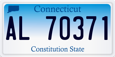 CT license plate AL70371