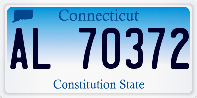 CT license plate AL70372