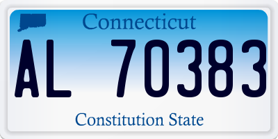 CT license plate AL70383