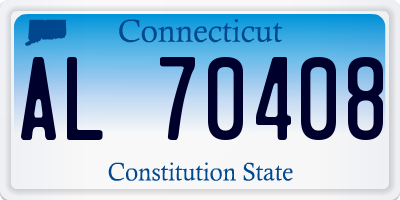 CT license plate AL70408