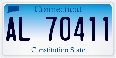 CT license plate AL70411