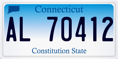 CT license plate AL70412