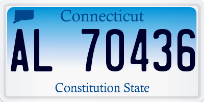 CT license plate AL70436