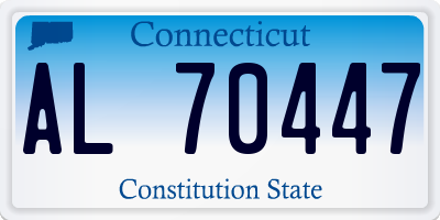 CT license plate AL70447