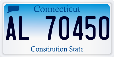 CT license plate AL70450