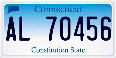 CT license plate AL70456