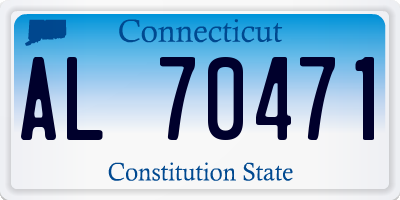CT license plate AL70471