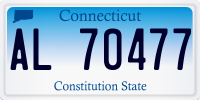 CT license plate AL70477
