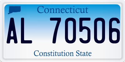 CT license plate AL70506