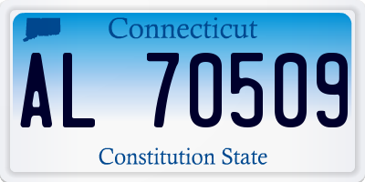 CT license plate AL70509