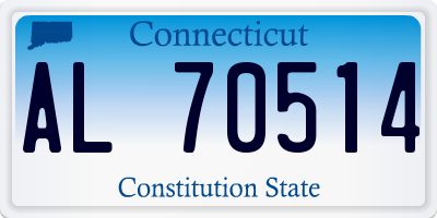 CT license plate AL70514