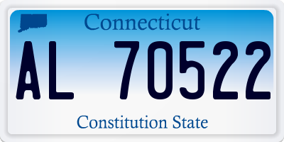 CT license plate AL70522