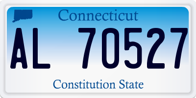 CT license plate AL70527