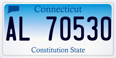 CT license plate AL70530