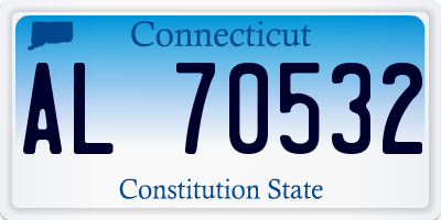 CT license plate AL70532
