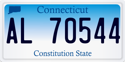 CT license plate AL70544