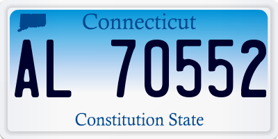 CT license plate AL70552