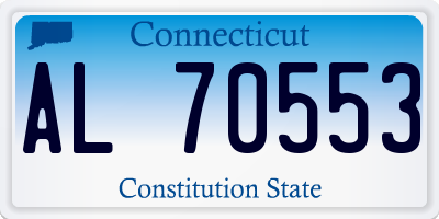 CT license plate AL70553