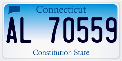 CT license plate AL70559