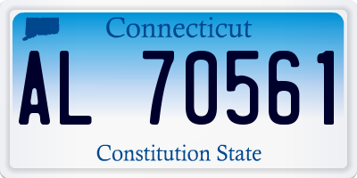 CT license plate AL70561