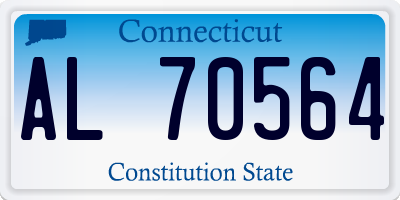 CT license plate AL70564