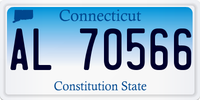 CT license plate AL70566