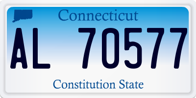 CT license plate AL70577