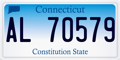 CT license plate AL70579