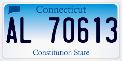 CT license plate AL70613