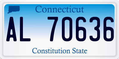 CT license plate AL70636
