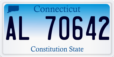 CT license plate AL70642