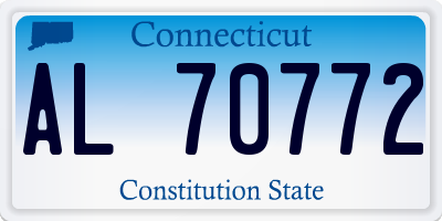CT license plate AL70772