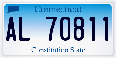 CT license plate AL70811