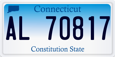 CT license plate AL70817