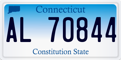 CT license plate AL70844