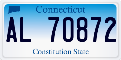 CT license plate AL70872