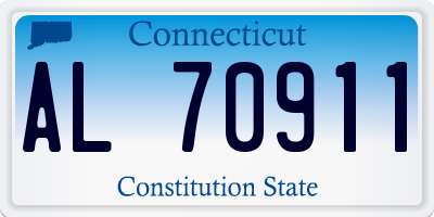 CT license plate AL70911