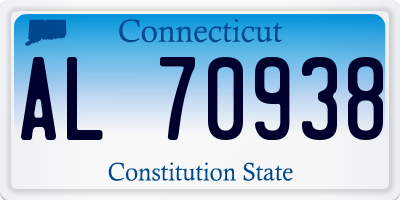 CT license plate AL70938