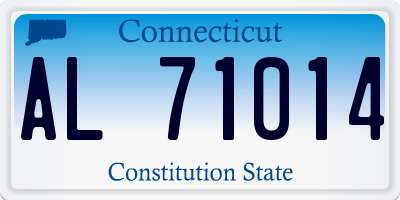 CT license plate AL71014