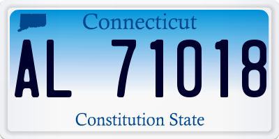 CT license plate AL71018