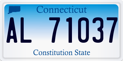 CT license plate AL71037