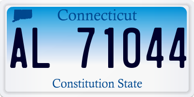 CT license plate AL71044
