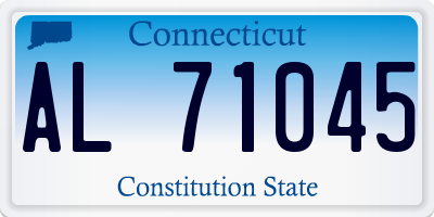 CT license plate AL71045