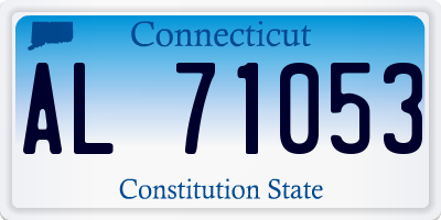 CT license plate AL71053
